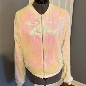 Hayley Paige Occasions Iridescent Bride Jacket